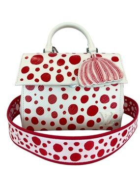 LOUIS VUITTON EPI YK CLUNY MINI WH/RD DOTS